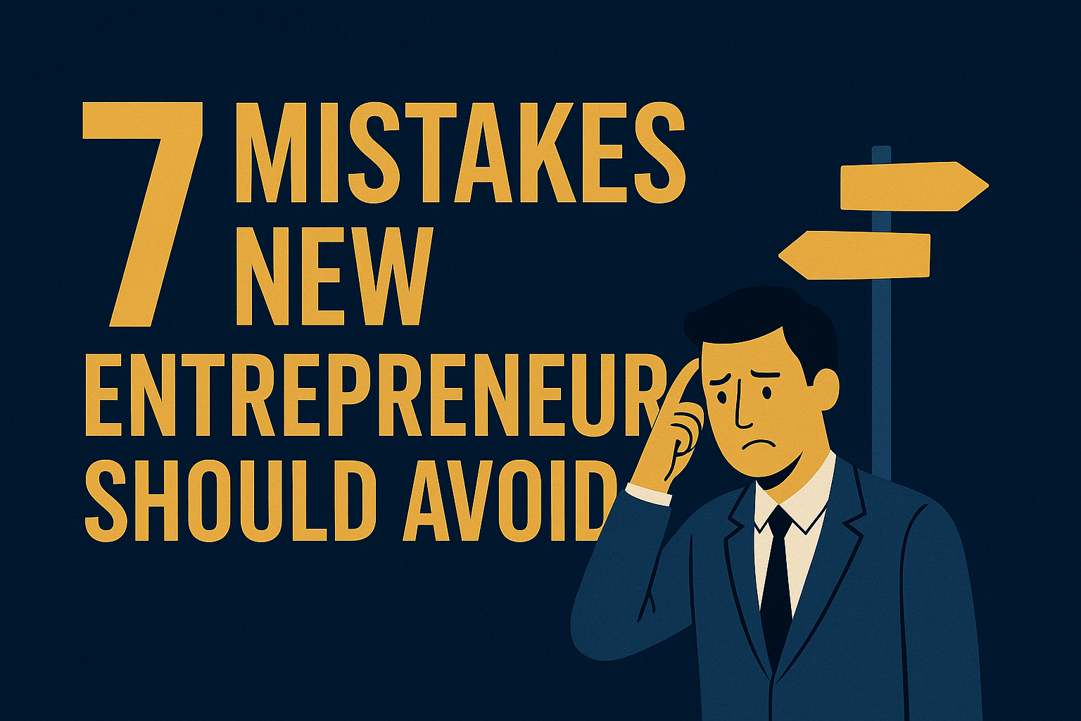 Entrepreneur facing startup challenges – 7 mistakes new entrepreneurs should avoid in 2025